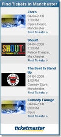 Sample Regional Event Widget