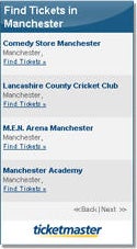 Sample Regional Venue Widget