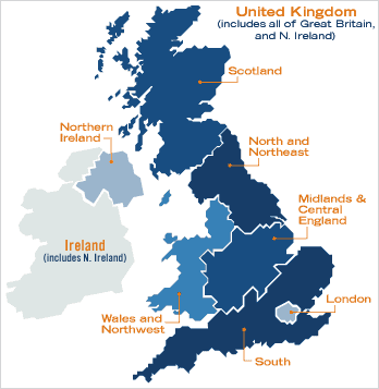 Tickemaster Region map