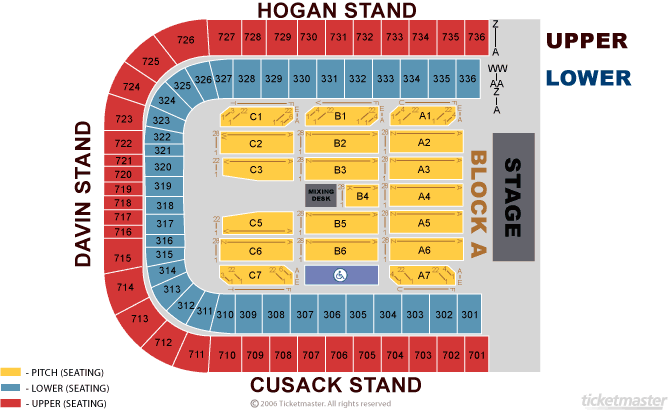 Croke Park Concert Seating Chart