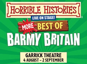 Horrible Histories - Barmy Britain Tickets Horrible Histories - Barmy Britain Tickets