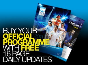 Barclays ATP World Tour Finals - Programme Voucher Tickets Barclays ATP World Tour Finals - Programme Voucher Tickets