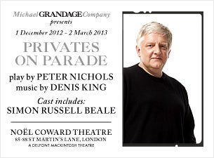 Privates on Parade Tickets Privates on Parade Tickets