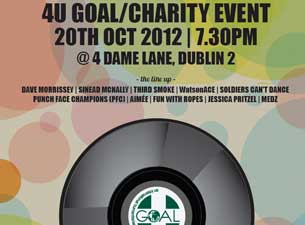 4 U Goal Charity Gig Tickets 4 U Goal Charity Gig Tickets