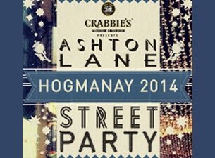 Ashton Lane Hogmanay Street Party Tickets Ashton Lane Hogmanay Street Party Tickets