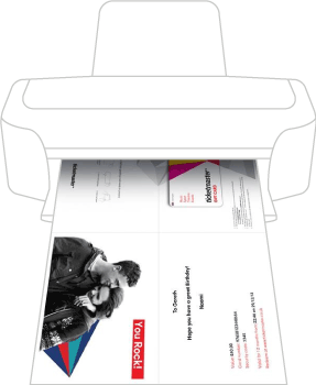 Printed Gift Card example