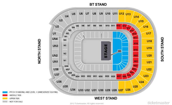 2 Row 7 Middle Tier Seated Bruce Springsteen Tickets Millennium Stadium 