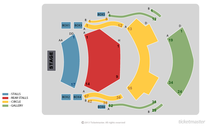Seating Chart: corby cube