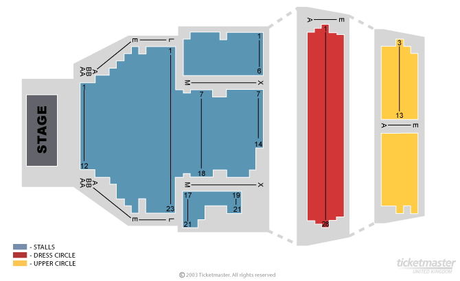 Seating Chart: Garrick Theatre