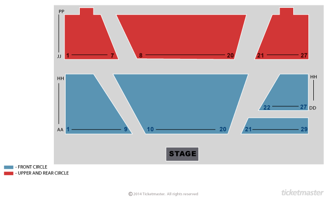 Seating Chart: Marina Theatre