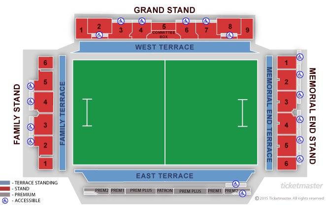 Seating Chart: Ulster Rugby