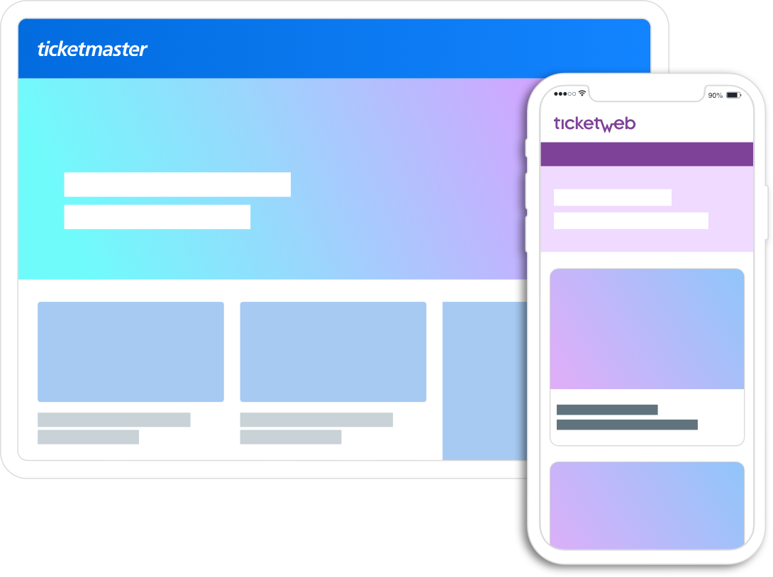 Graphic of mobile devices