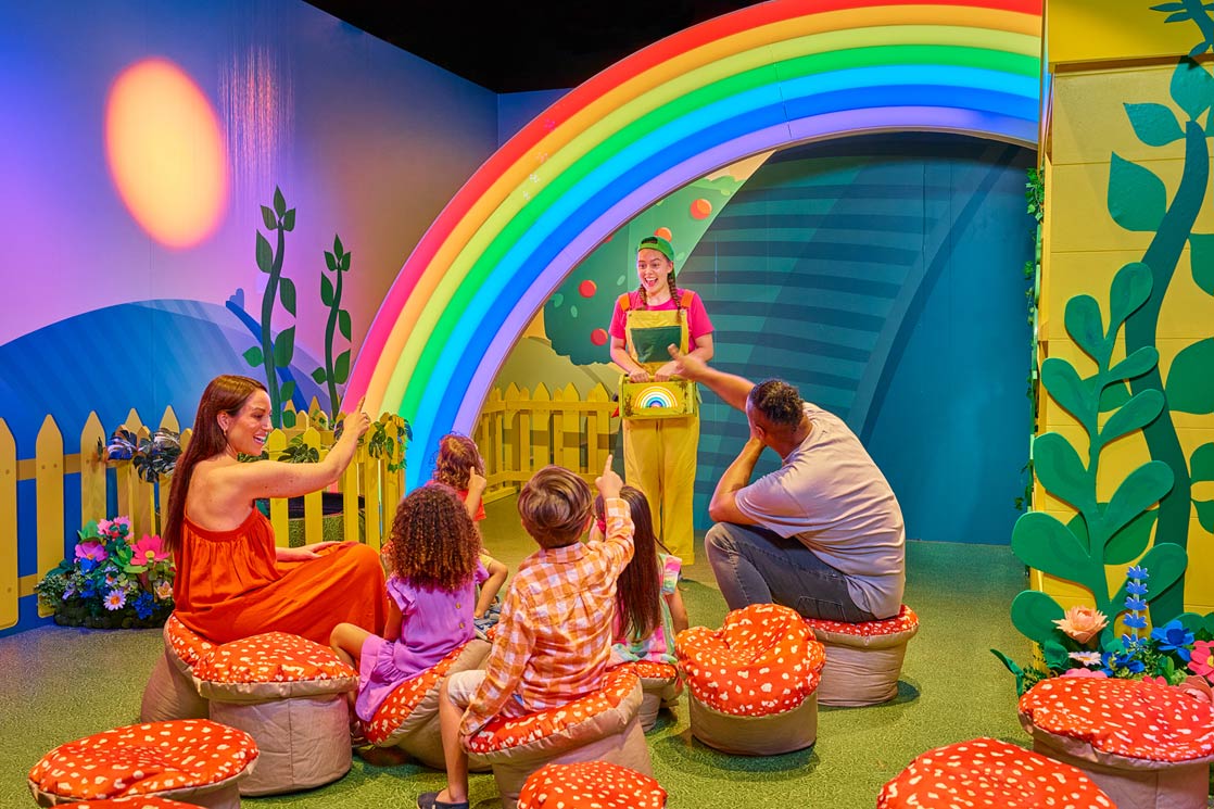 CBeebies Rainbow Adventure - Rainbow and children