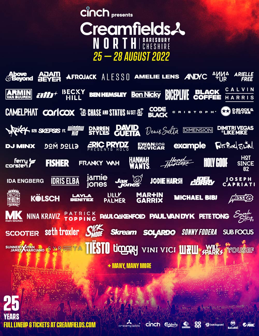 Annonce De La Programmation Compl Te De Creamfields North 2022 Et Mise   CF22North LogoGrid 24FEB22 01 