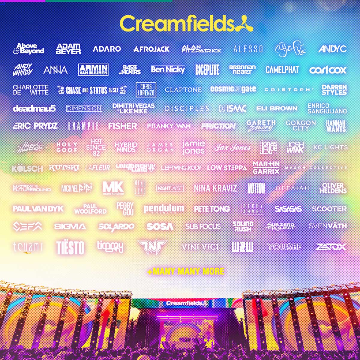 Creamfields Line-up Poster 2021