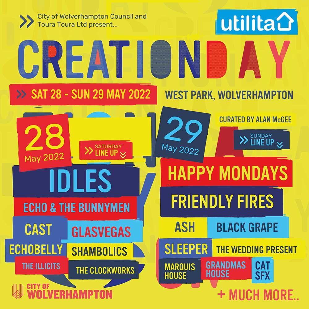 Festival Schedule 2022 Utilita Creation Day 2022 | Tickets, Line Up & Info | Ticketmaster Uk