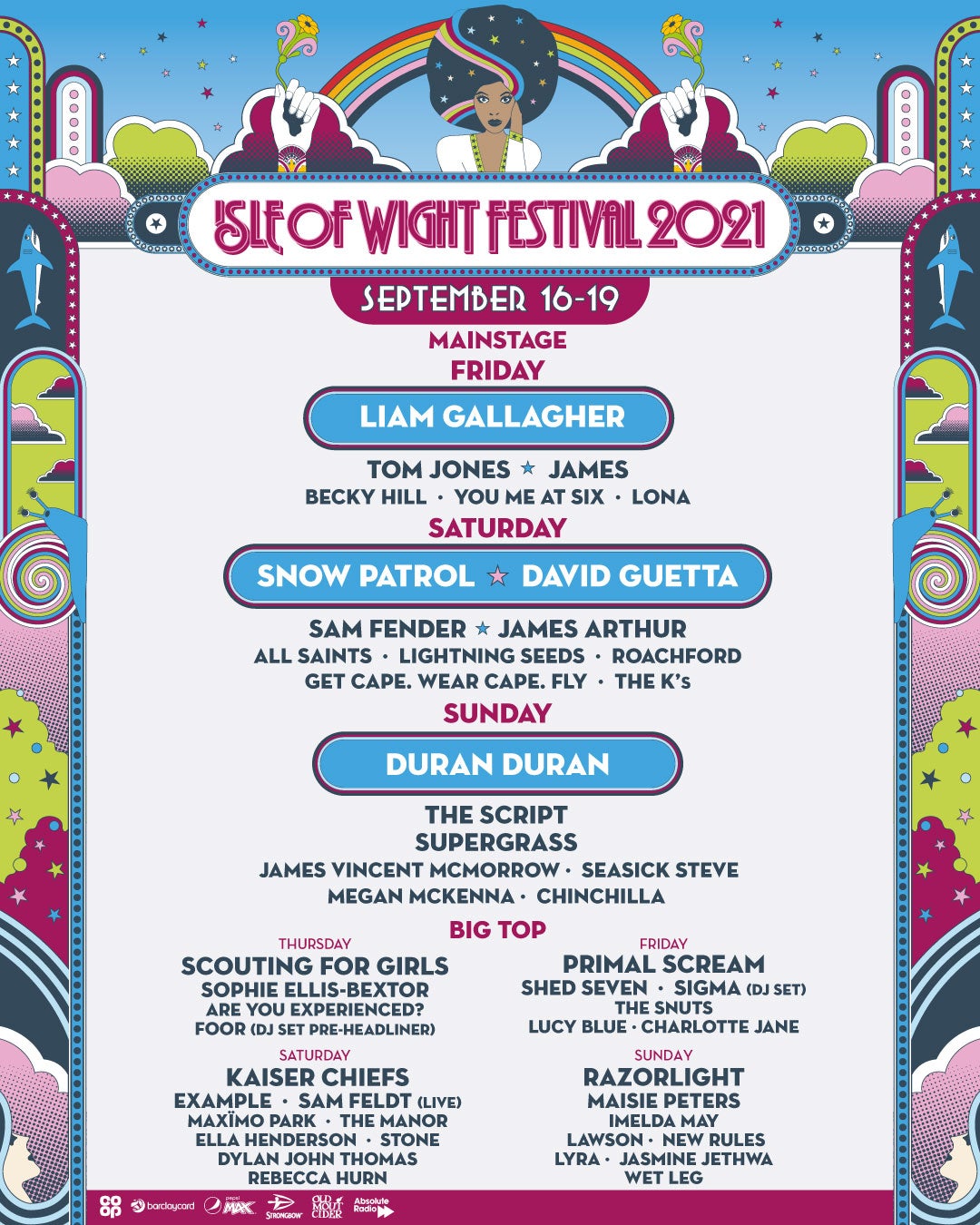 Isle of Wight Festival Line-up and music acts 2021
