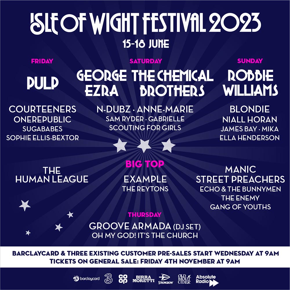Isle of Wight Festival 2023 Tickets LineUp & Info Ticketmaster UK
