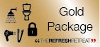 The Refresh Retreat Gold Package - Toilet & Shower & Locker The Refresh Retreat Gold Package - Toilet & Shower & Locker