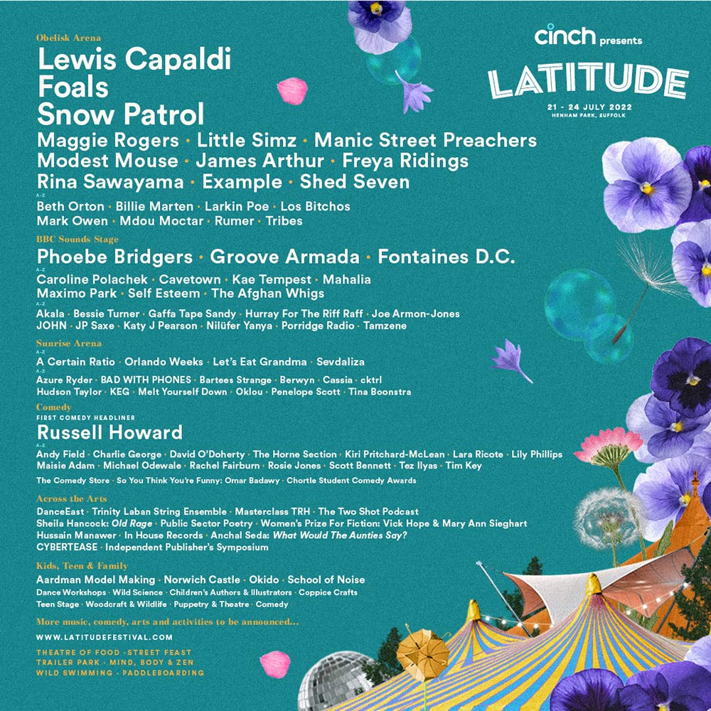 cinch presents Latitude 2022 Festival Tickets, Lineup & Info