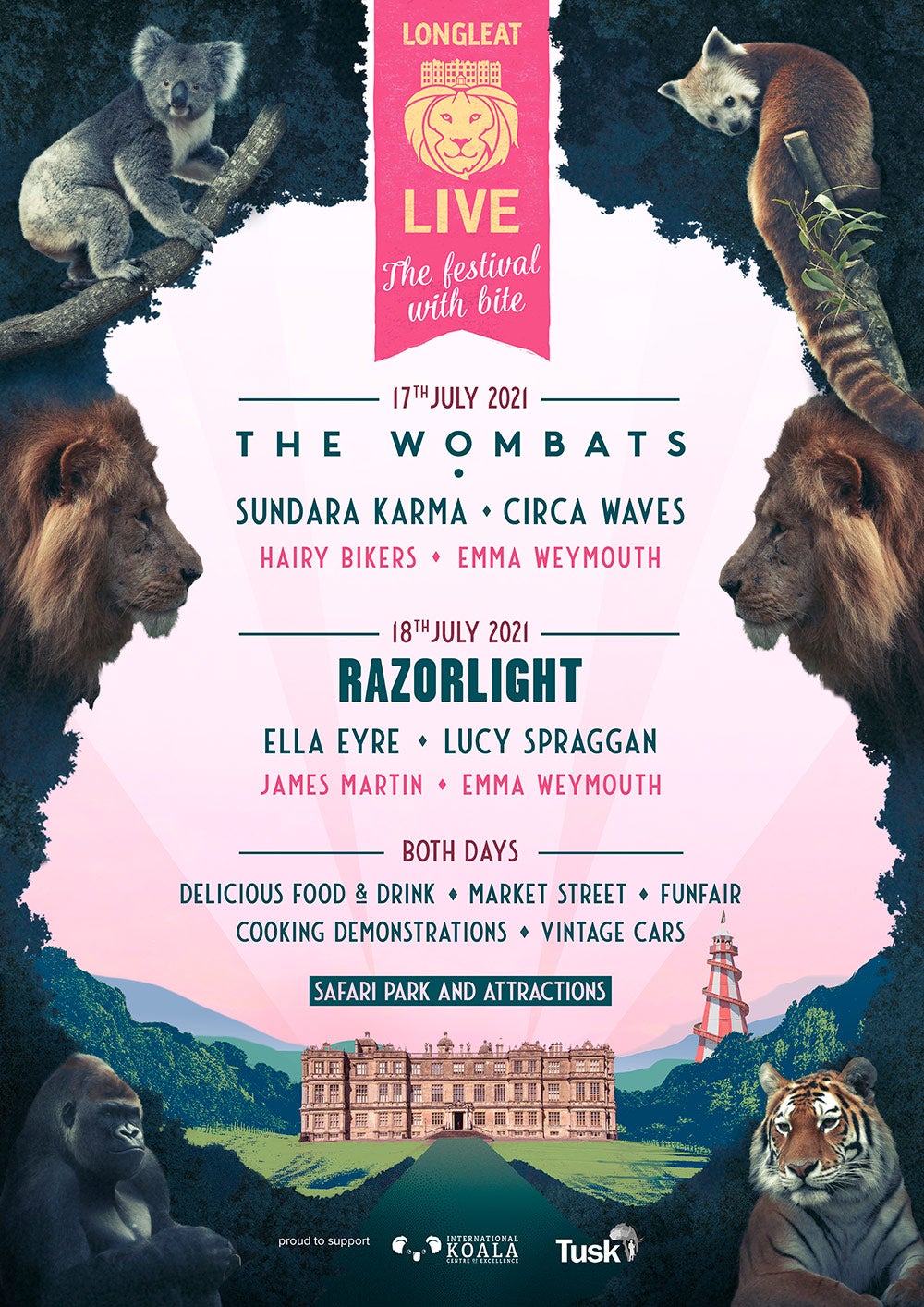 Longleat Live Festival Line-up and music acts 2020