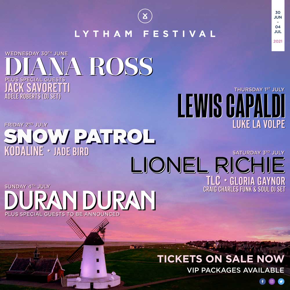 Lytham Festival Line-up Poster 2021