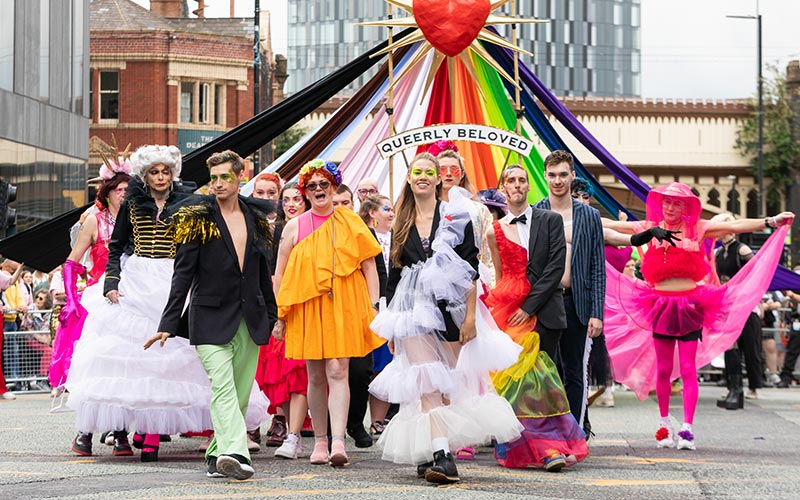 People Dressed up for Pride