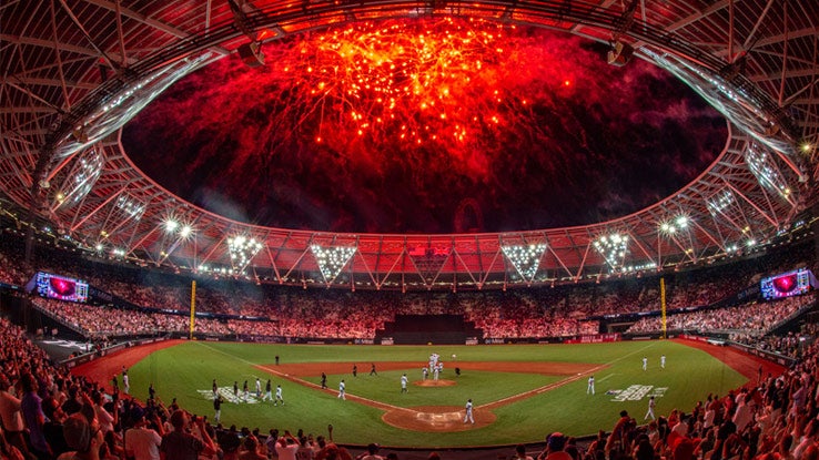 Timelapse video shows stunning final transformation of London Stadium as  West Hams home gets new look for MLB London Series  talkSPORT