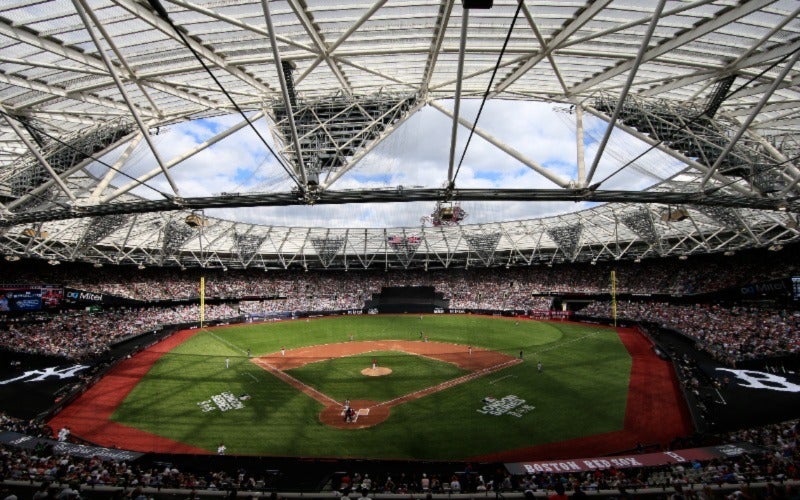 West Ham stadium transformed for baseball  MLB London Series  Futbol on  FanNation