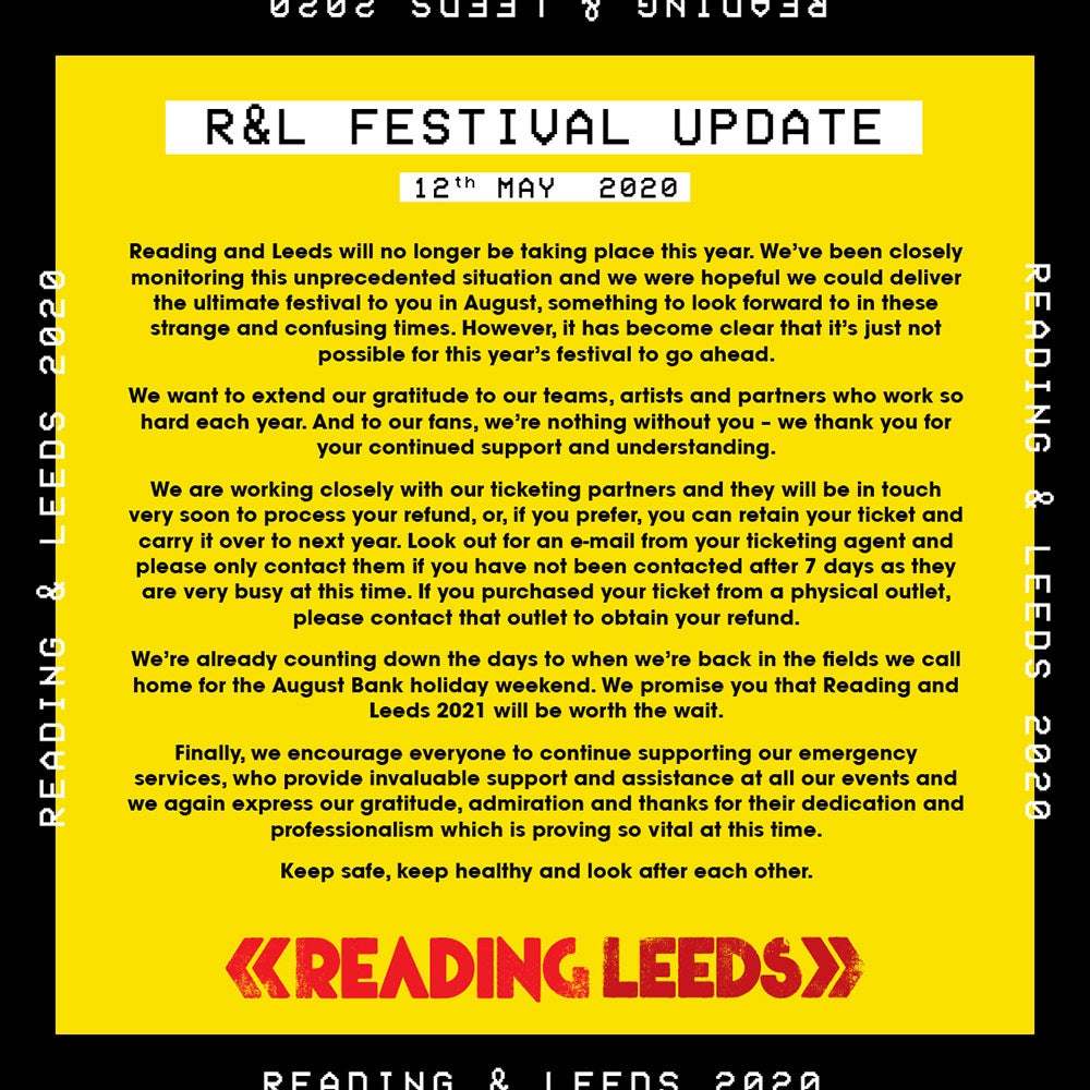 Reading and Leeds Festivals 2021 | Tickets, Line Up & Info ...