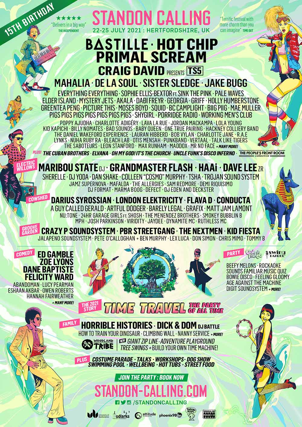 Standon Calling Line-up Poster 2021