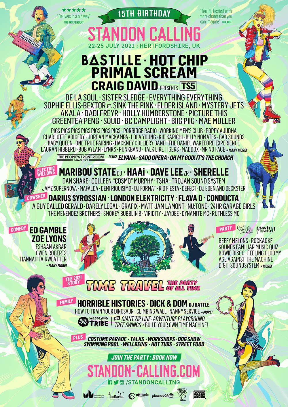 Standon Calling Line-up Poster 2021