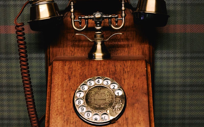 An old fashioned telephone