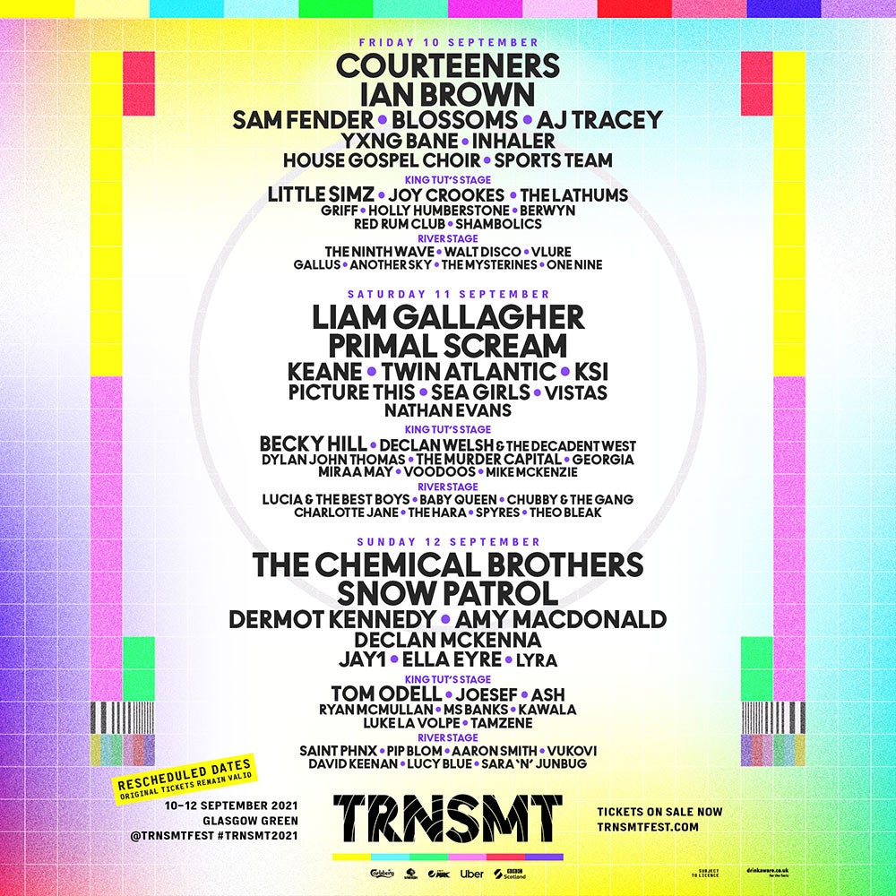 TRNSMT Line-up poster 2021