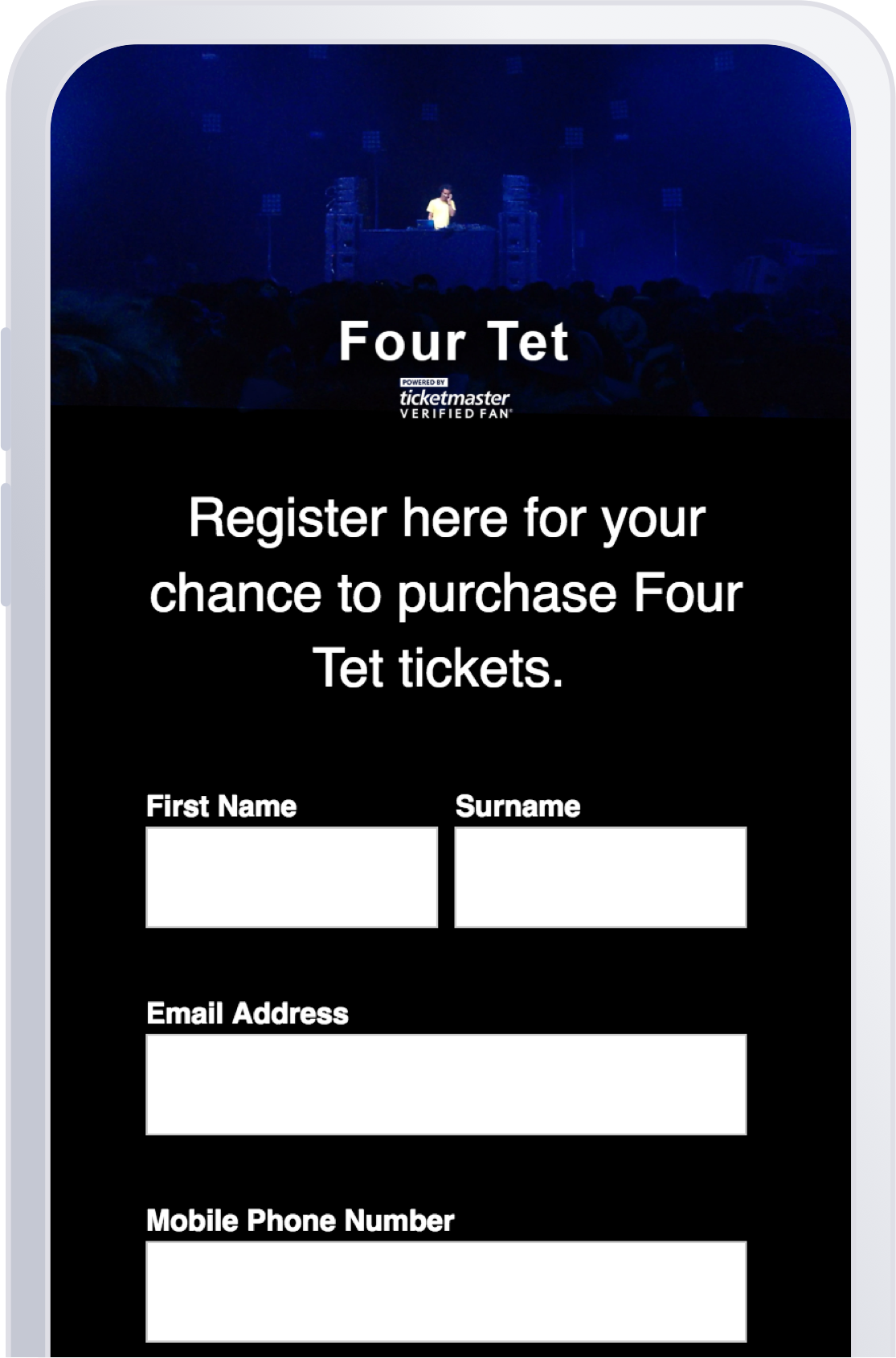 Ticketmaster.co.uk Verified Fan. Official Ticketmaster site.