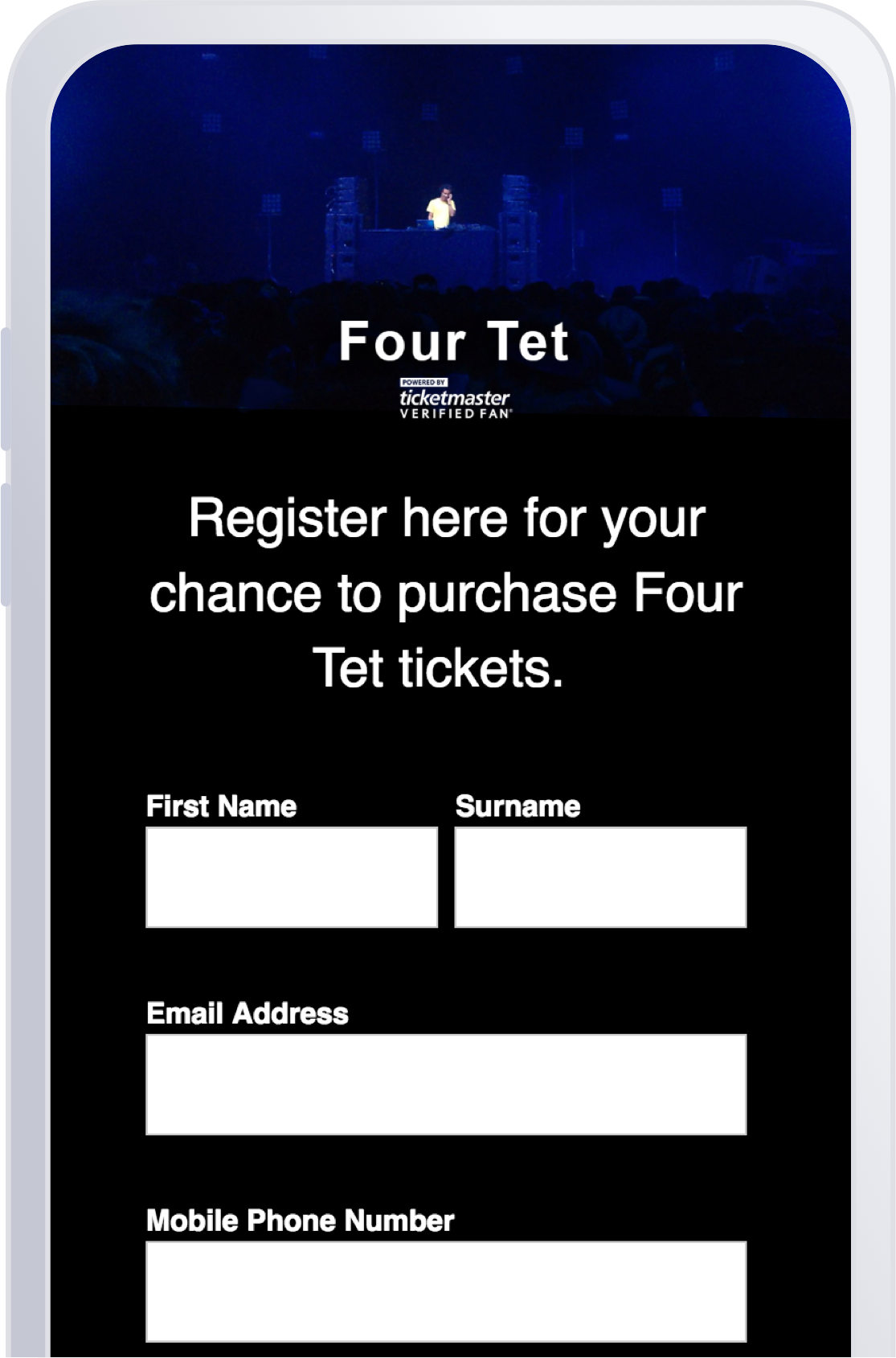 ticketmaster text message number