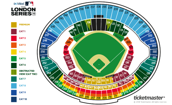 Boston Red Sox Seating Chart