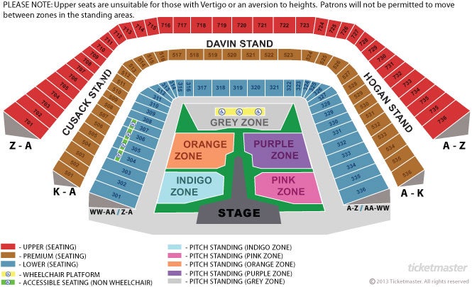 Ticketmaster Croke Park Seating Chart