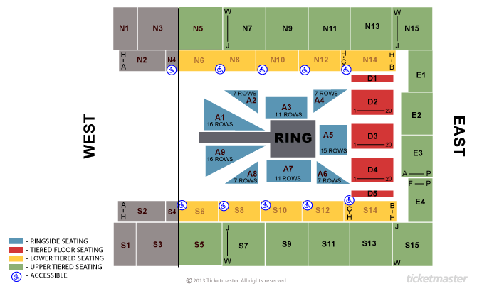 Wembley Stadium Boxing Seating Plan