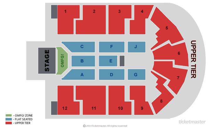 Resorts World Arena Birmingham Seating Map