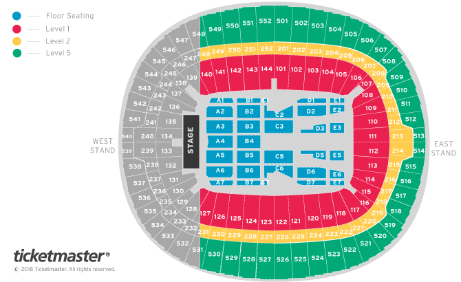 Ticketmaster Seating Plan Wembley Elcho Table Wembley Stadium Seating Plan One Direction Ticketmaster Concert Credit To
