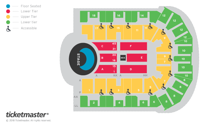 Liverpool Echo Arena Seating Chart